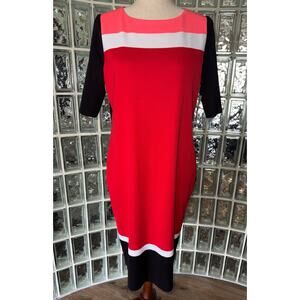 Misook Exclusively Color Block Dress - size Medium